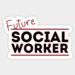 Future Social Worker Sticker